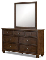 Danabrin - Brown - Dresser And Mirror by Signature Design by Ashley® | Bel Furniture