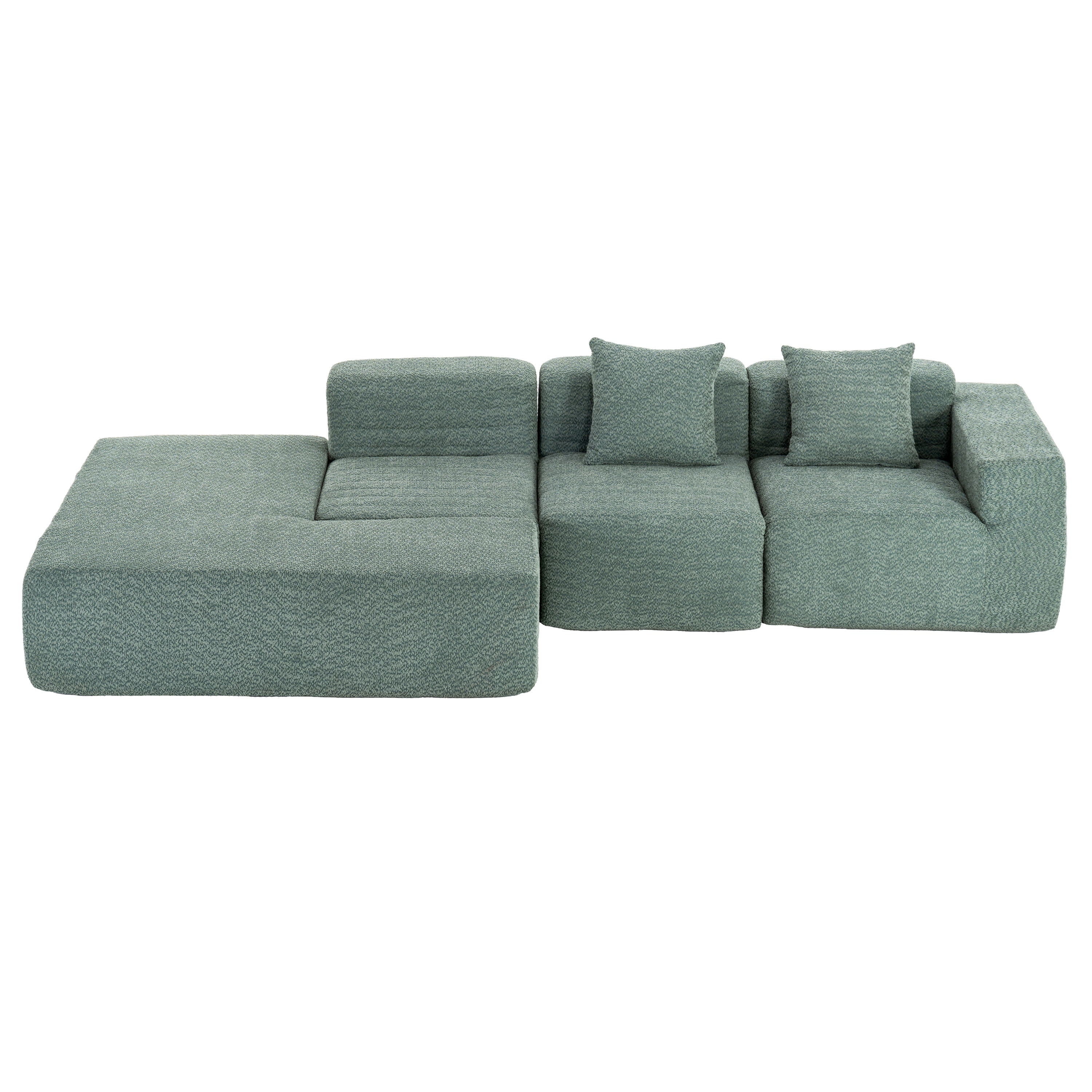 Sectional Sofa Full-Compressed Sofa Couch Free-Combined Sofa For Living Room