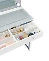 Eliza - Vanity Set With Lighting & Stool - White And Chrome by Coaster Fine Furniture | Bel Furniture