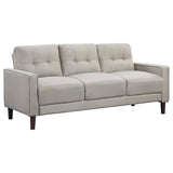 Bowen - Upholstered Track Arm Tufted Sofa Beige by Coaster Fine Furniture | Bel Furniture