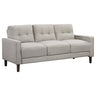 Bowen - Upholstered Track Arm Tufted Sofa Beige by Coaster Fine Furniture | Bel Furniture