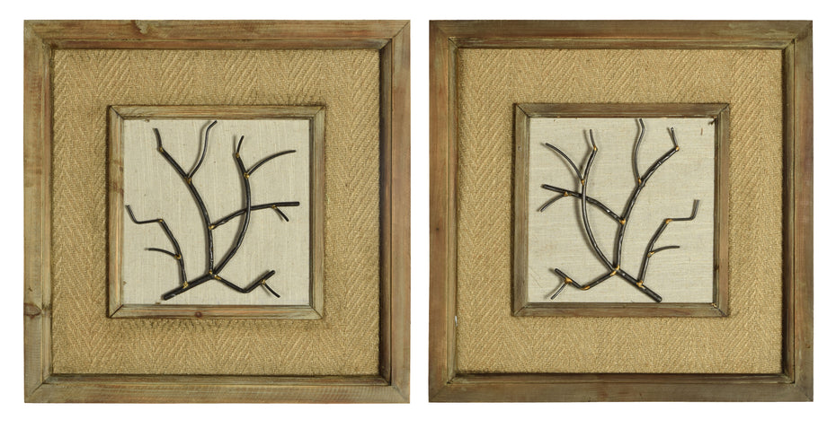 Framed Sticks - Light Brown