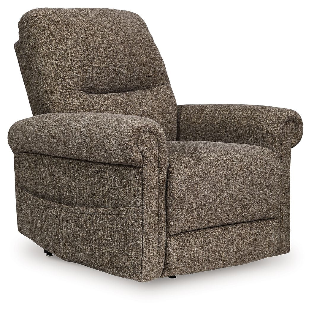 Aureta - Power Lift Recliner Dark Brown by Signature Design by Ashley® | Bel Furniture