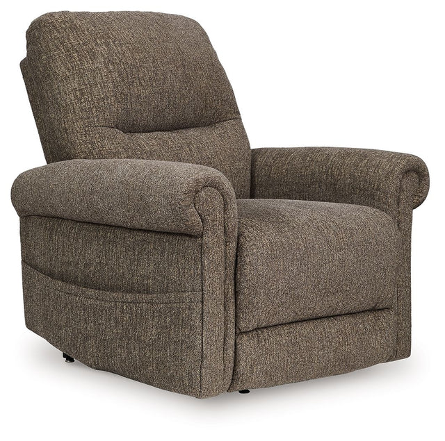 Aureta - Power Lift Recliner Dark Brown by Signature Design by Ashley® | Bel Furniture