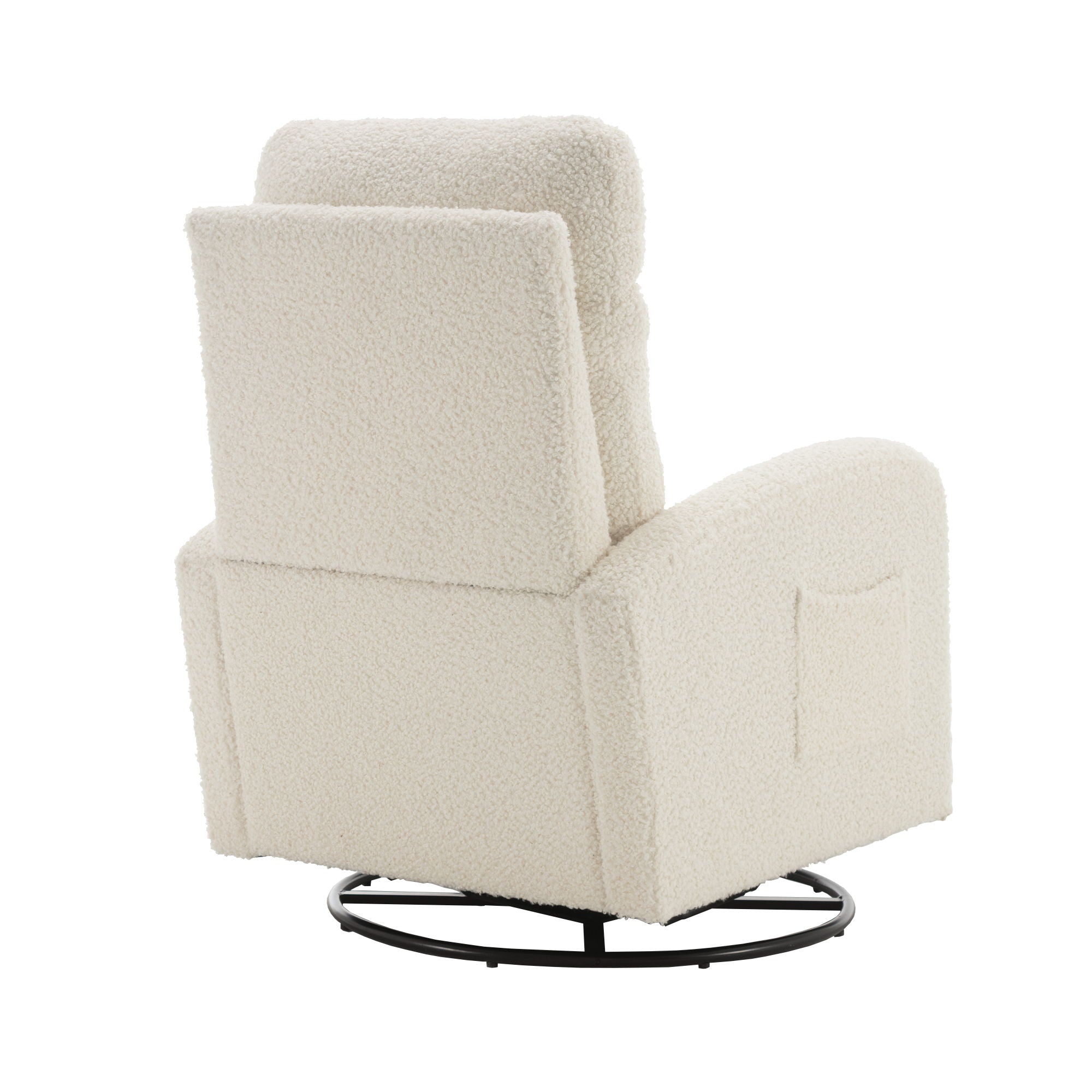 Jiada - Upholstered Swivel Glider Rocking Chair For Nursery Modern Style One Left Bag