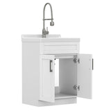 Hennessy - Deluxe Laundry Utility Sink And Cabinet