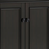 Amherst - Wide 4 Door Storage Cabinet - Hickory Brown by Simpli-Home | Bel Furniture