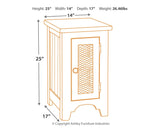 Wystfield - White / Brown - Chair Side End Table by Signature Design by Ashley® | Bel Furniture