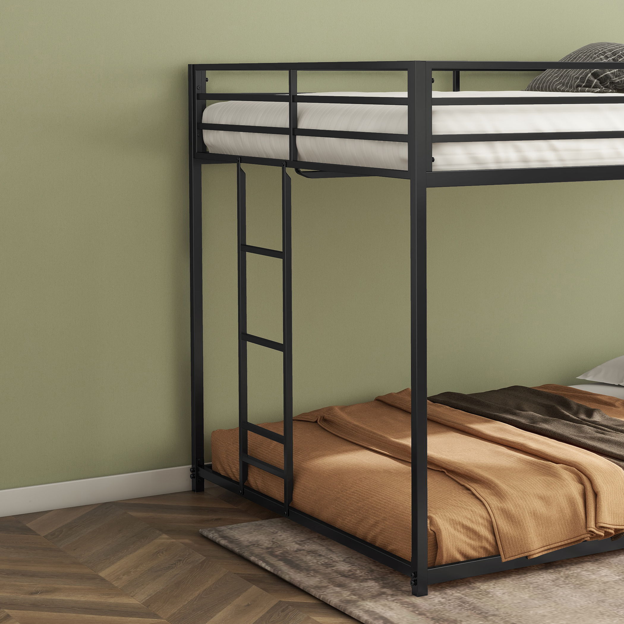 Adam - Full Over Full Bunk Bed - Black