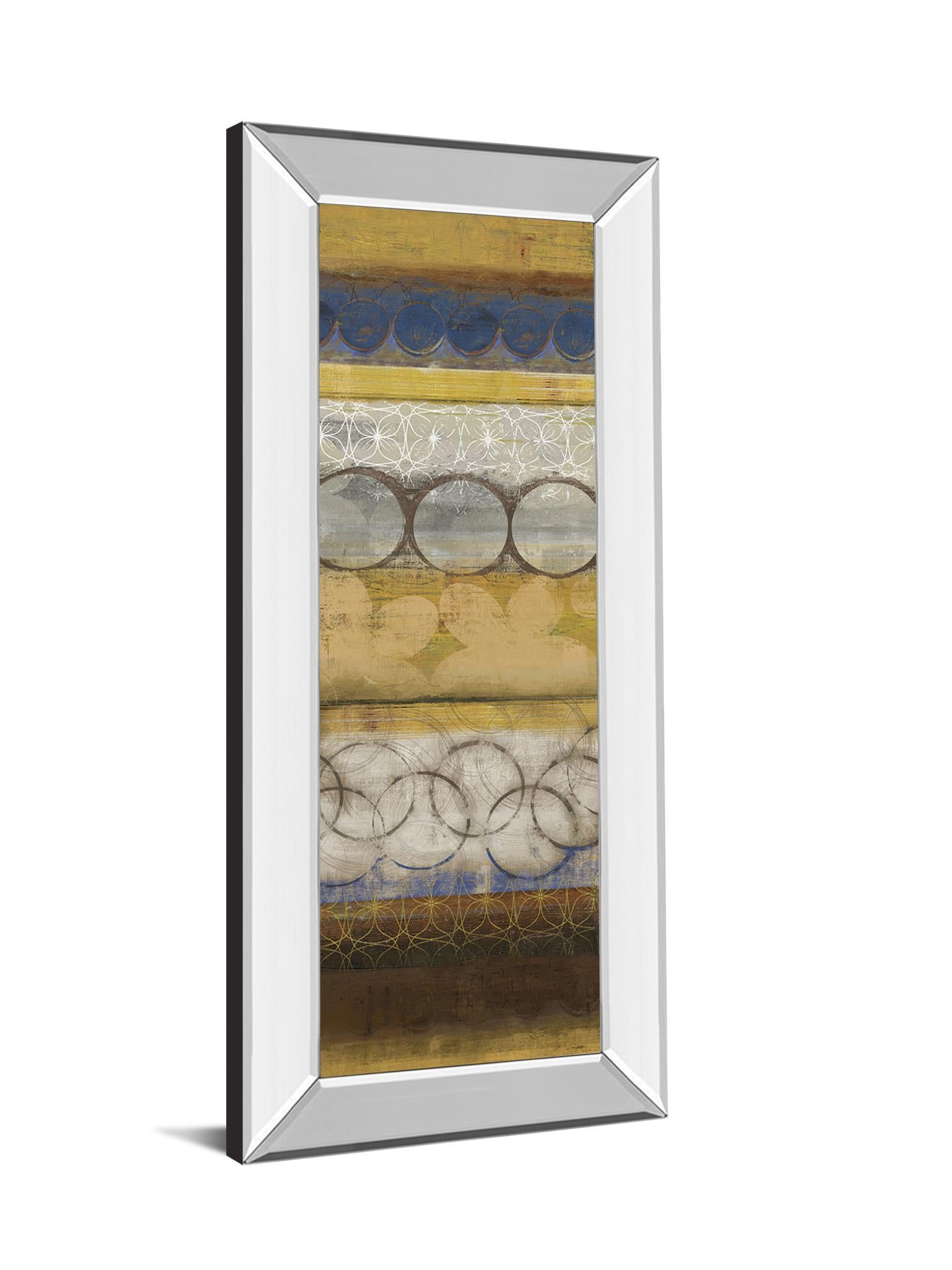 Mellow Il By Allison Pearce - Mirror Framed Print Wall Art - Yellow