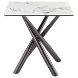 Carvell - Square Sintered Stone Table by Coaster Fine Furniture | Bel Furniture