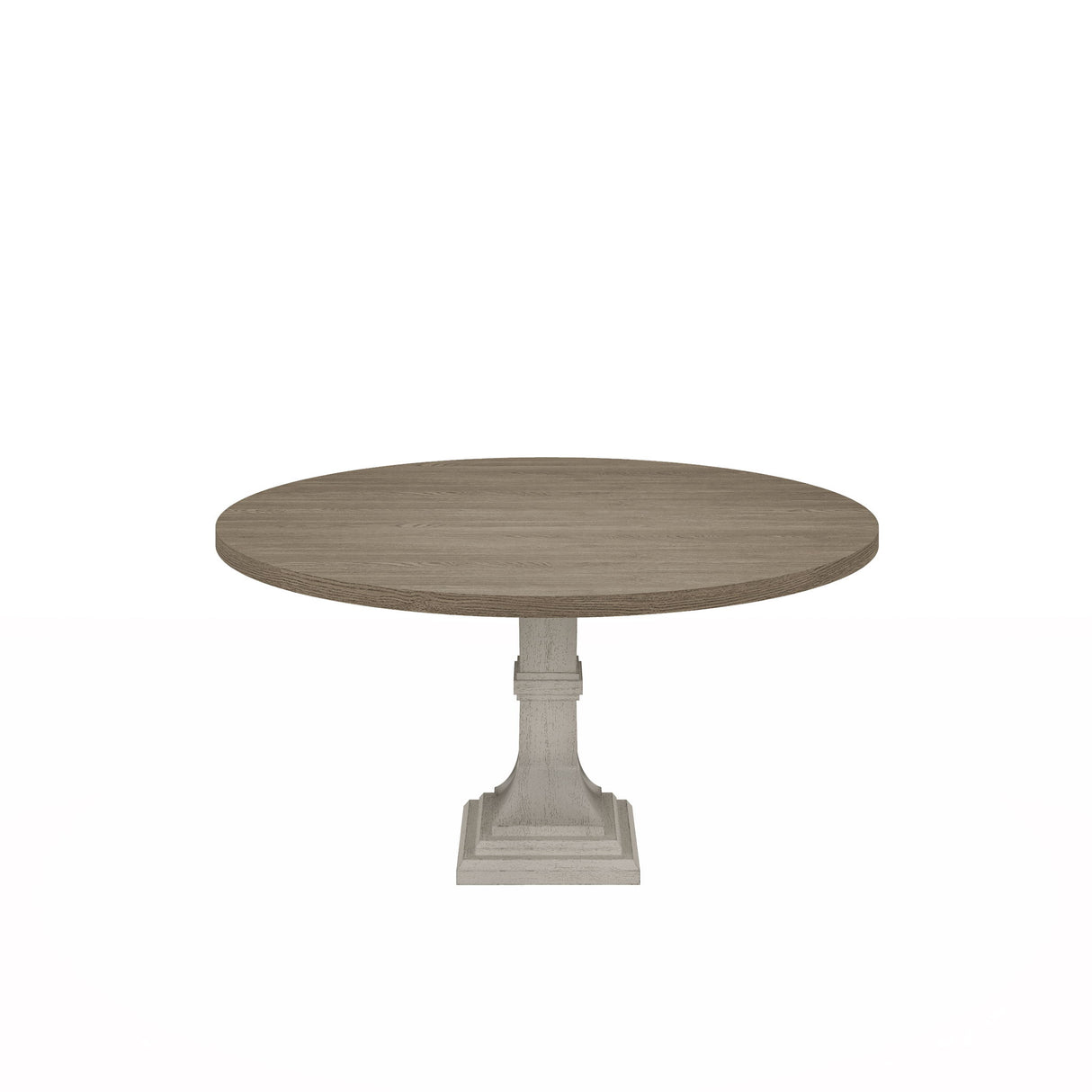 Tannen - Round 5 Piece Dining Table (Set of 5) - White And Gray by Lilola Home | Bel Furniture