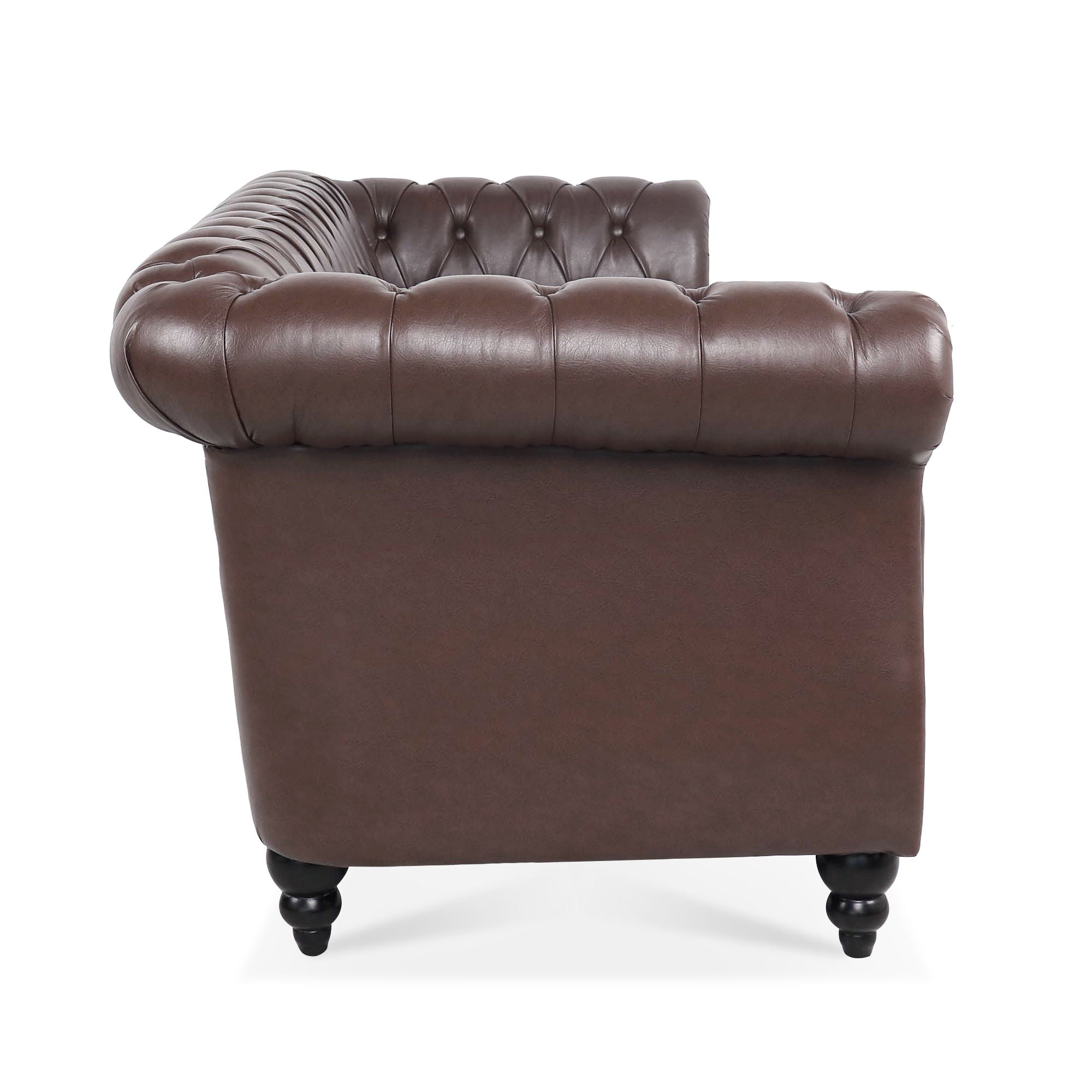 Rolled Arm Chesterfield 3 Seater Sofa