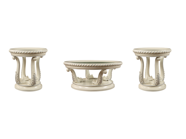 Royal 3 PIECE COFFEE TABLE SET by Mollai Collections | Bel Furniture