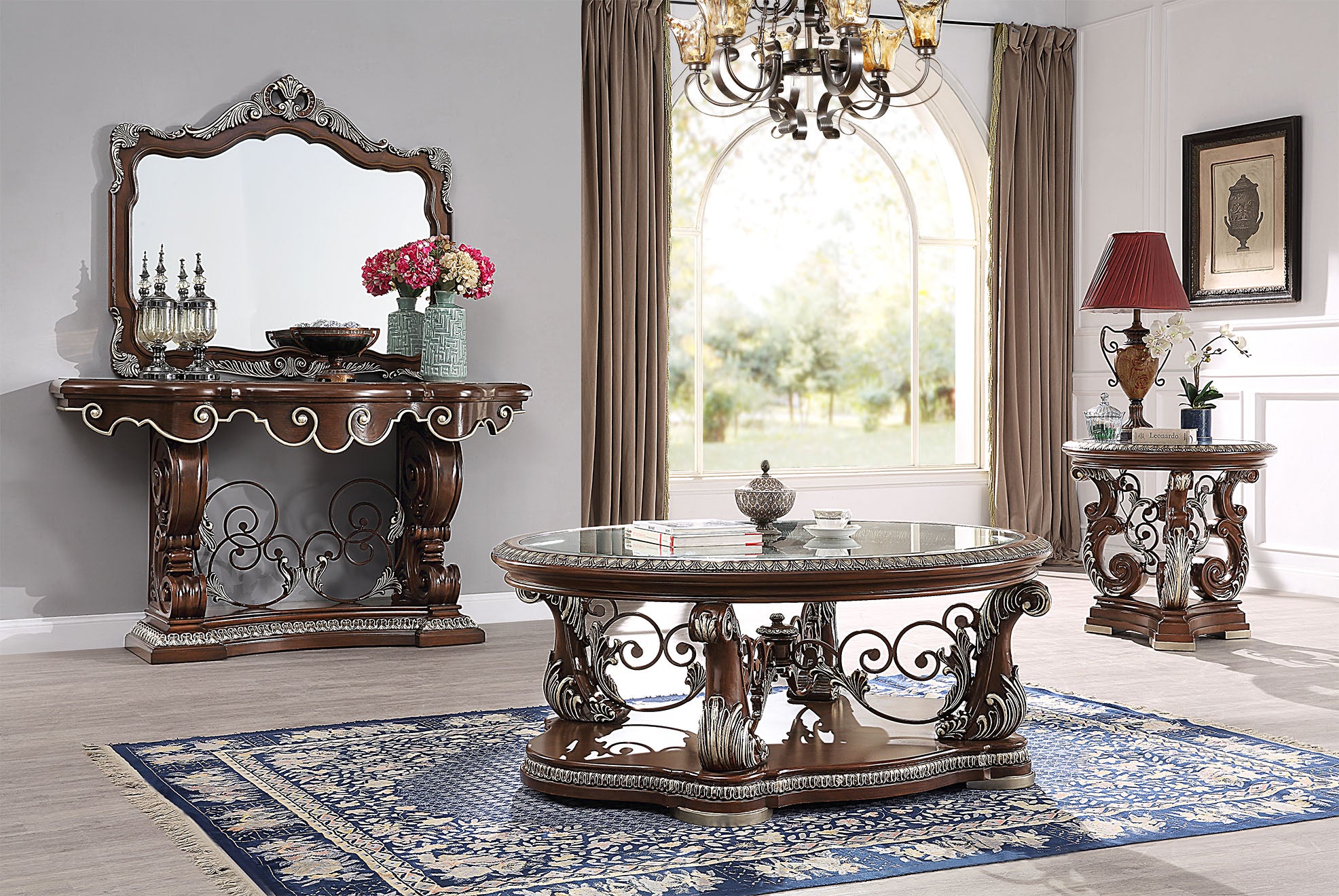 Versailles Console table with mirror