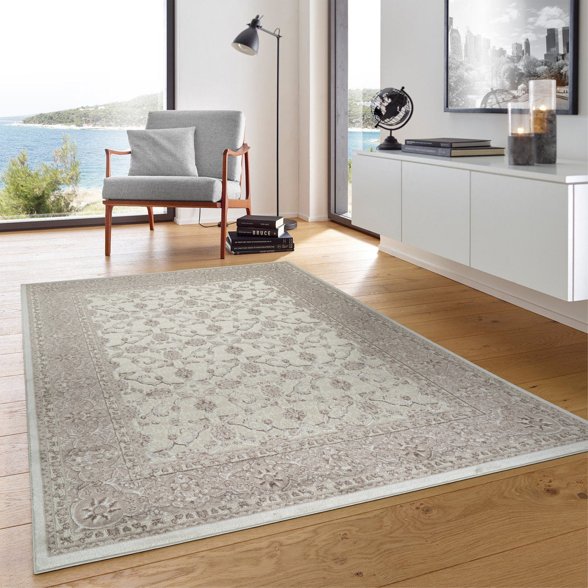 .Ava Beige Rug - 6' 6" x 9' 0"