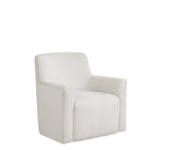 Marlow Modern Light Beige Textured Fabric 360° Swivel Accent Chair