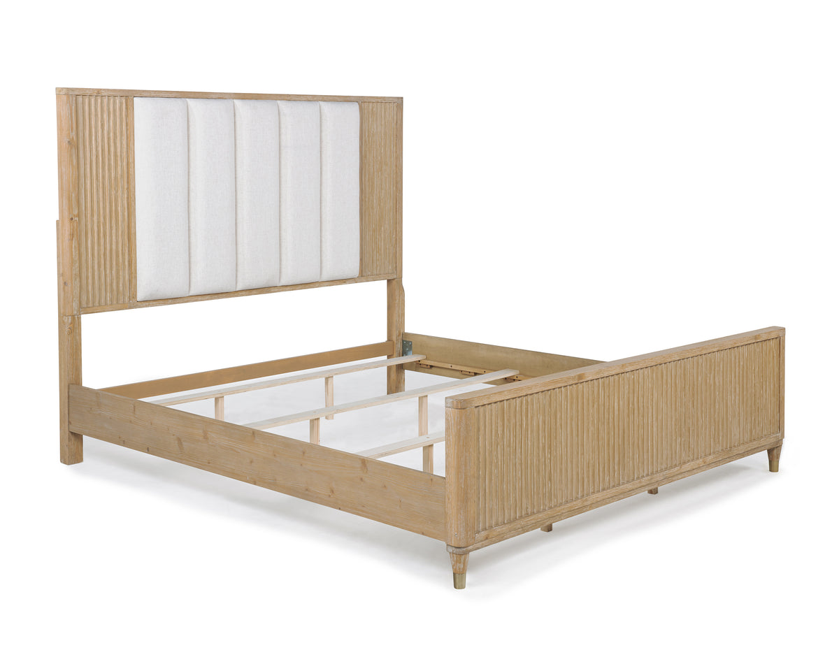 Kara Bed Cerused Natural