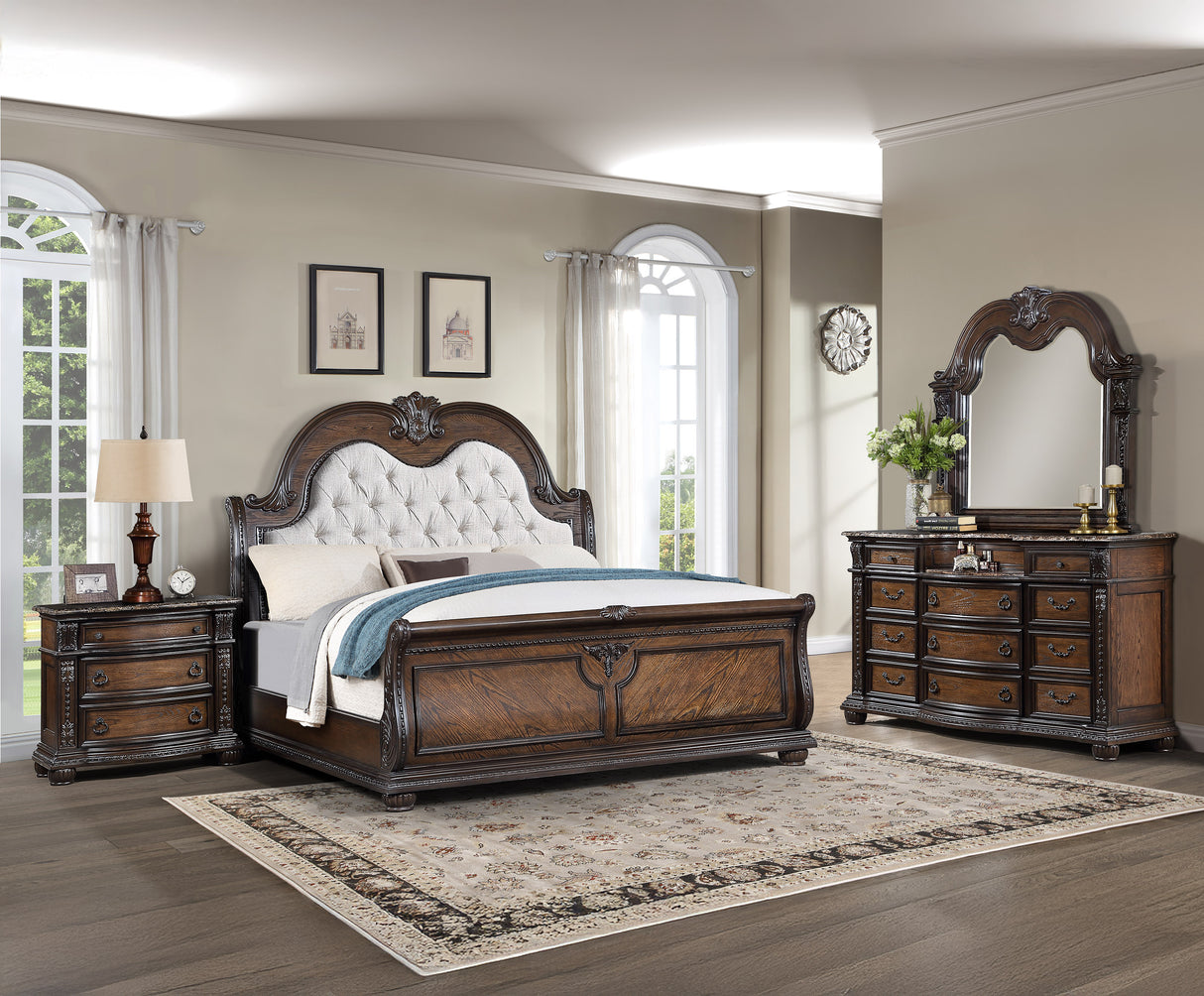 Stanley Night Stand -Coffee Brown