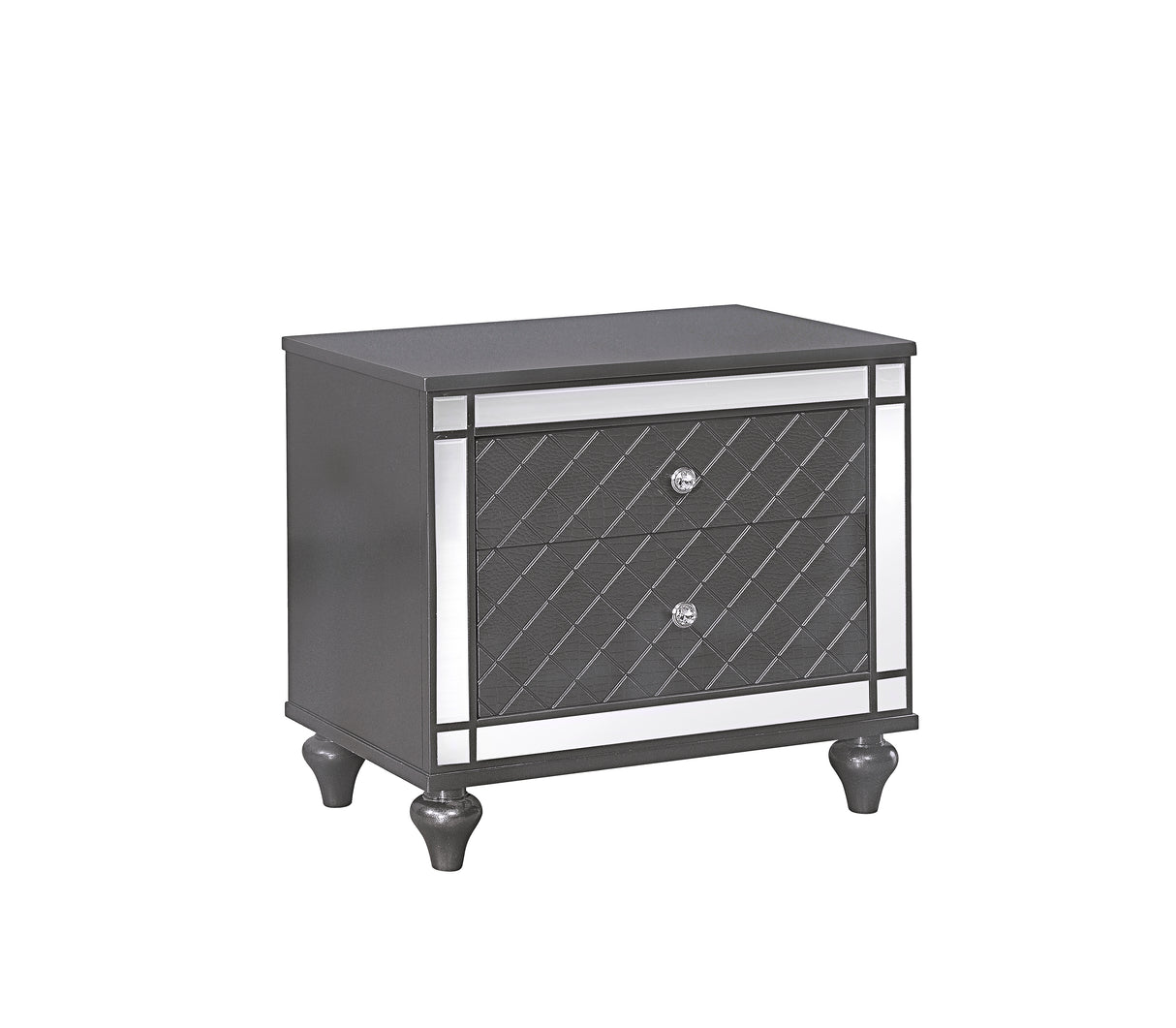 Refino - Nightstand - Dark Gunmetal