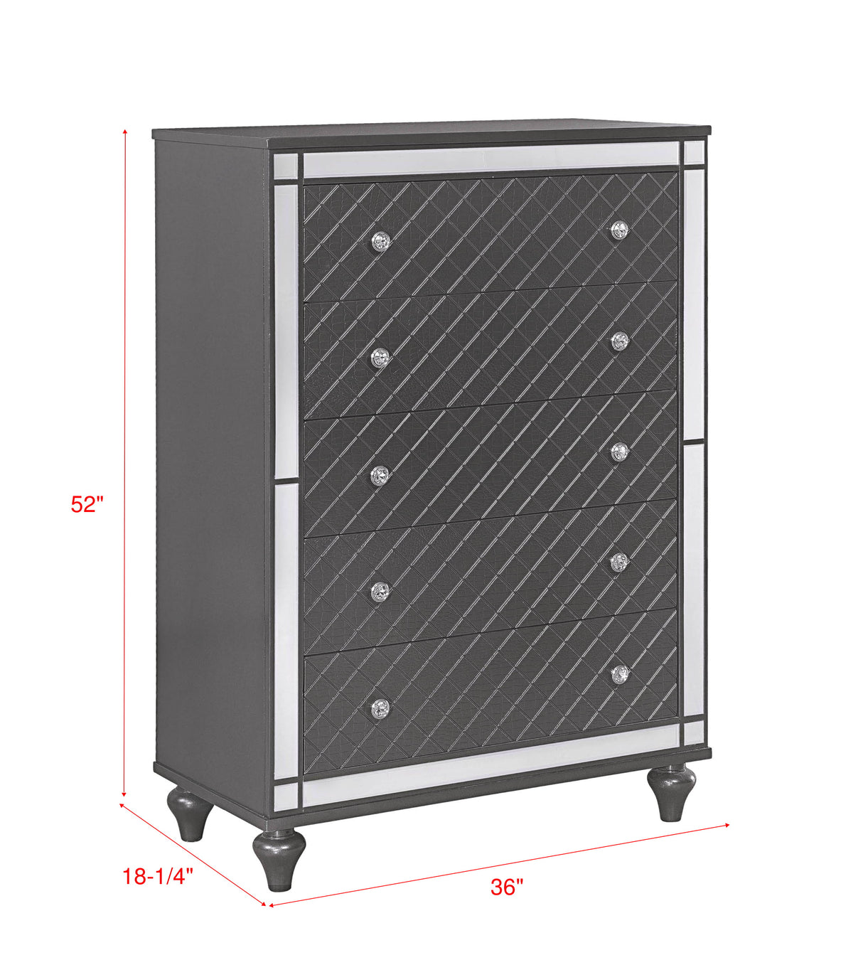 Refino - Chest - Gunmetal