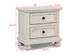 Claribelle Night Stand-White