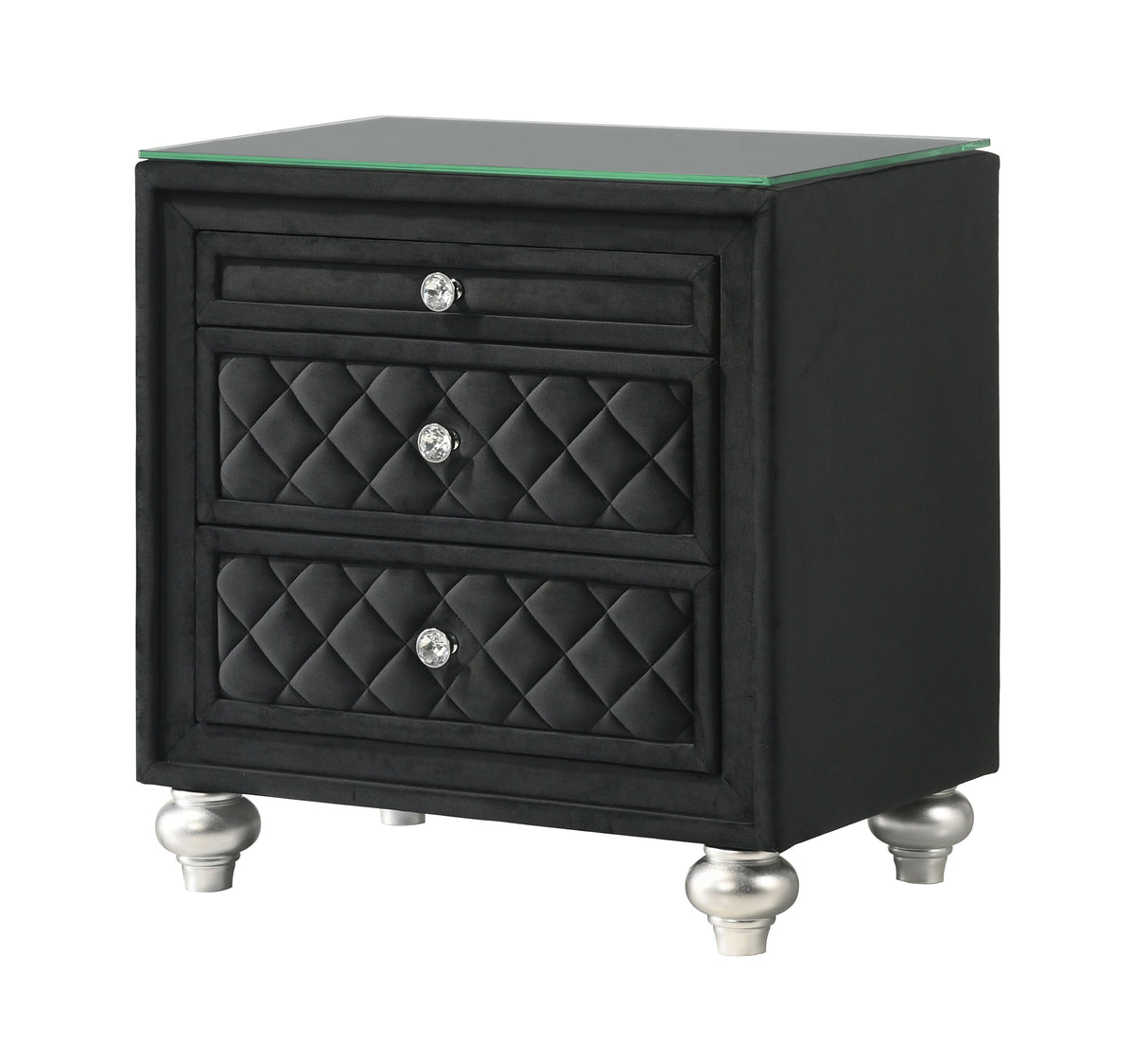 Cameo Night Stand - Black