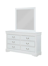 Louis Philip Dresser Mirror White