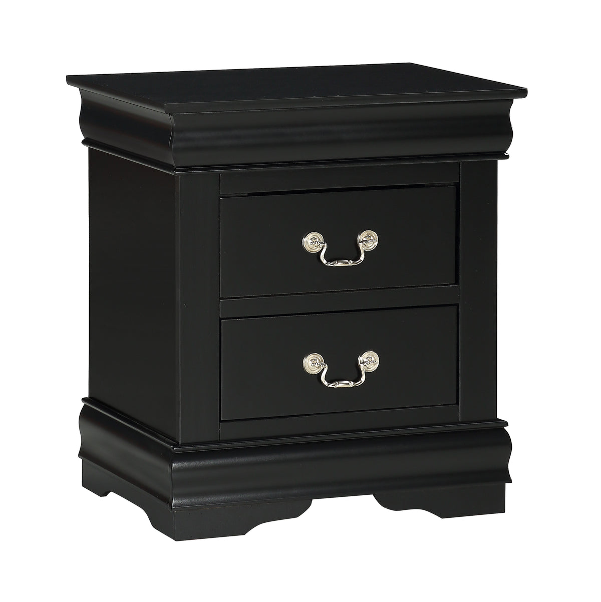 Louis Philip Night Stand Black