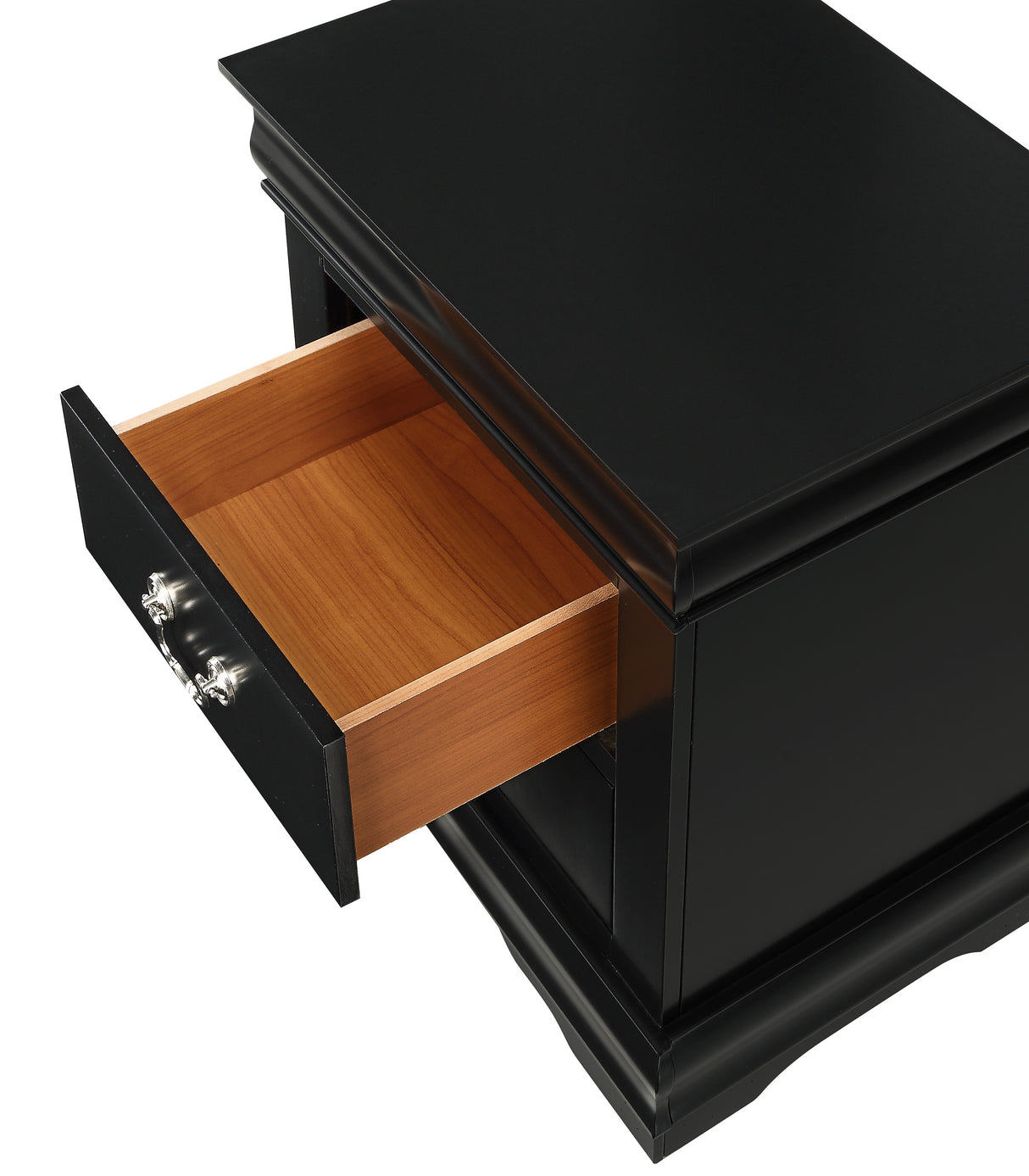 Louis Philip Night Stand Black