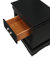Louis Philip Night Stand Black