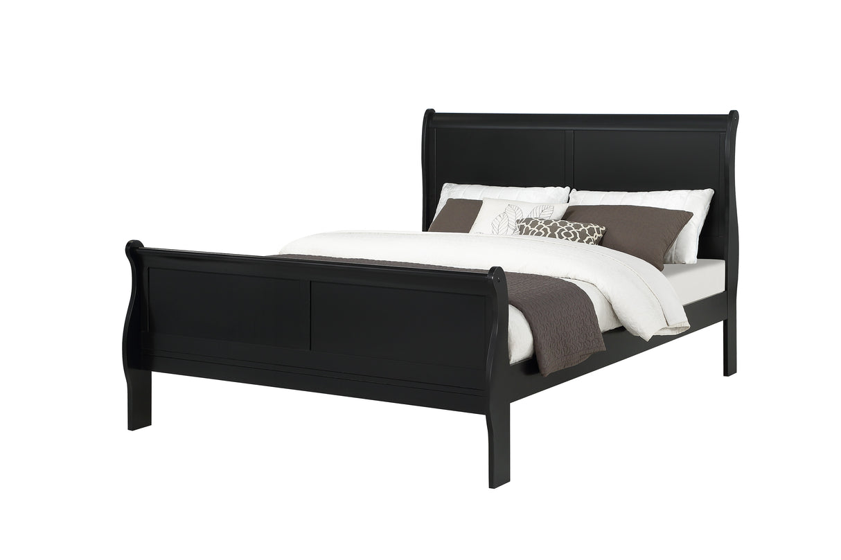 Louis Philip Bed Black