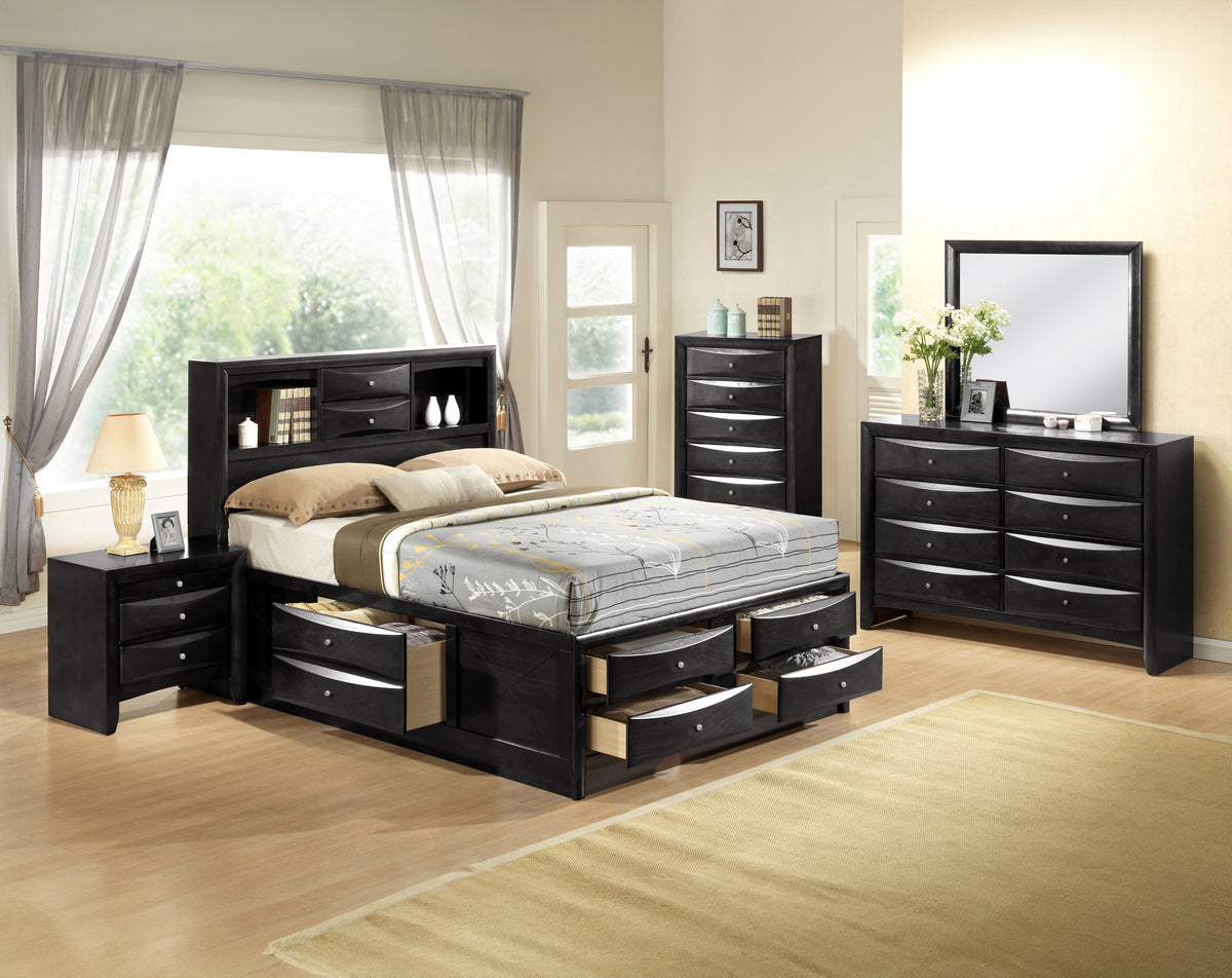 Emily Captains Bed Black