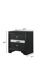 Regata Night Stand Black/Silver