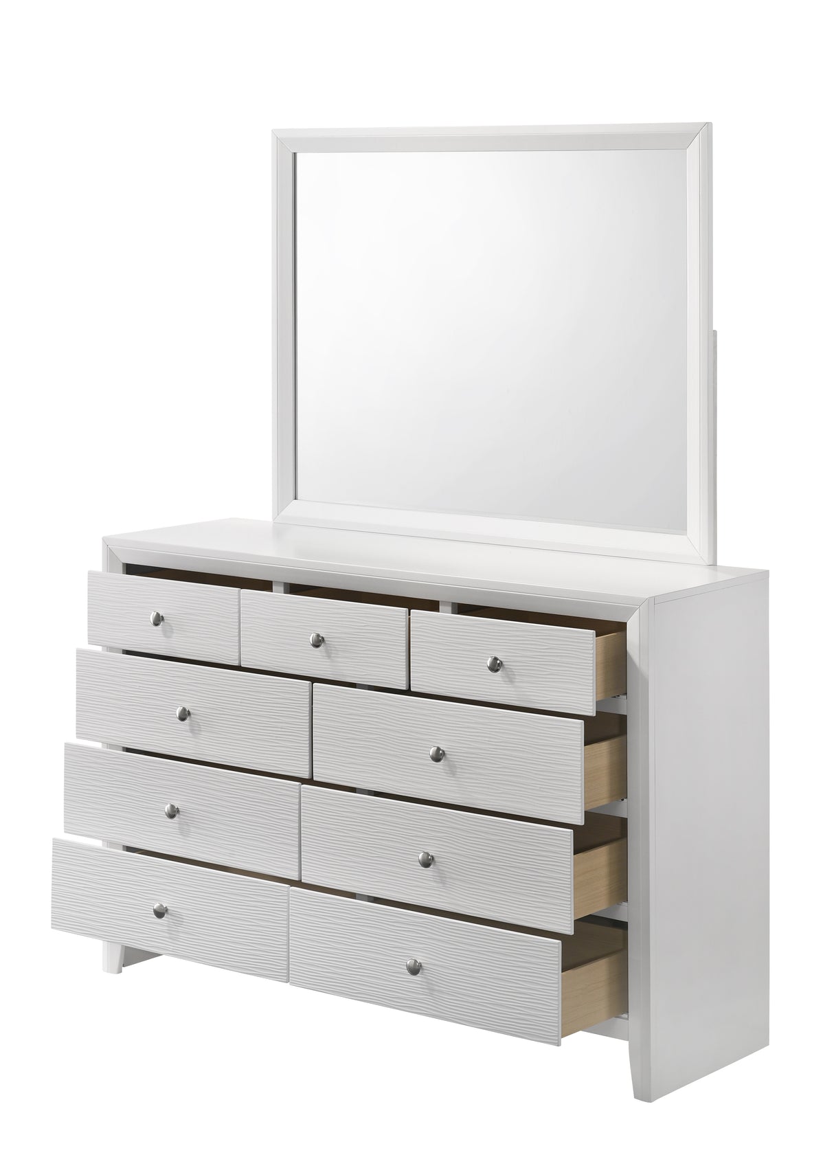 Evan Dresser Mirror White