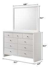 Evan Dresser Mirror White