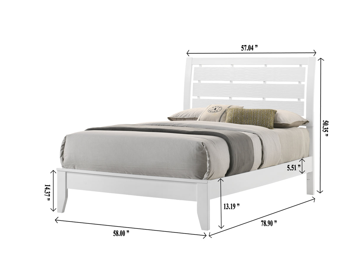 Evan Bed White