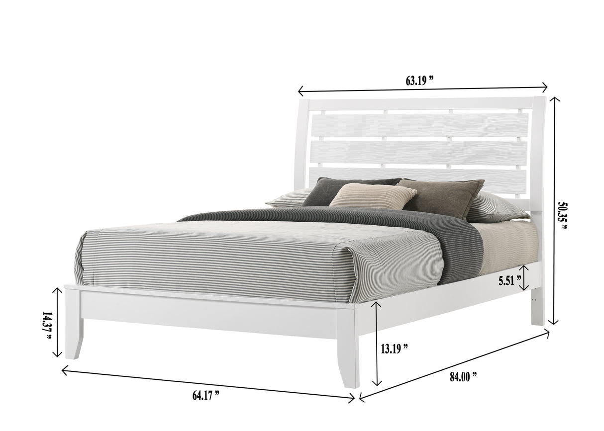 Evan Bed White