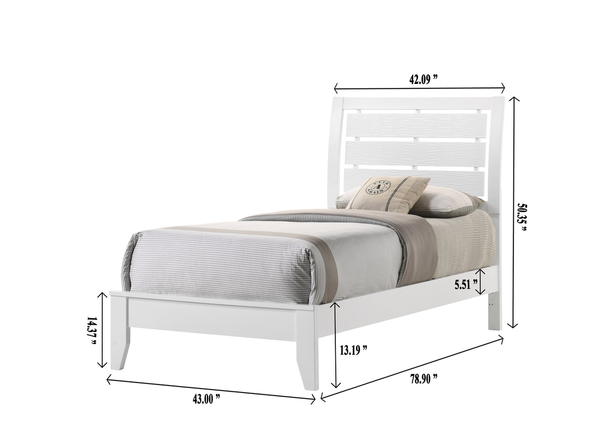Evan Bed White