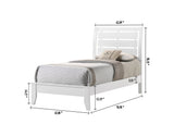 Evan Bed White