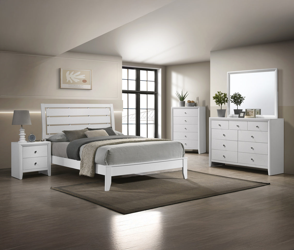 Evan Dresser Mirror White