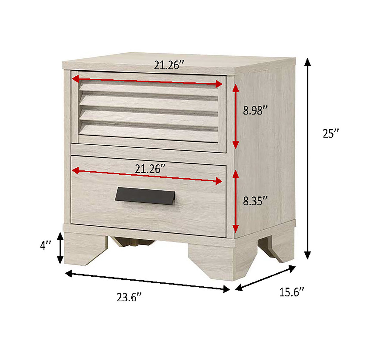 Sarter - Nightstand - White