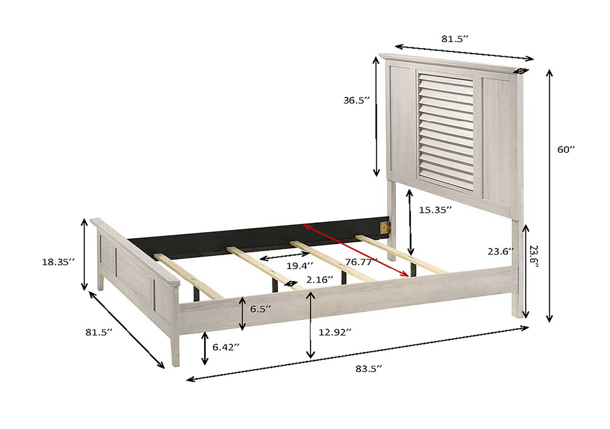 Sarter Bed White