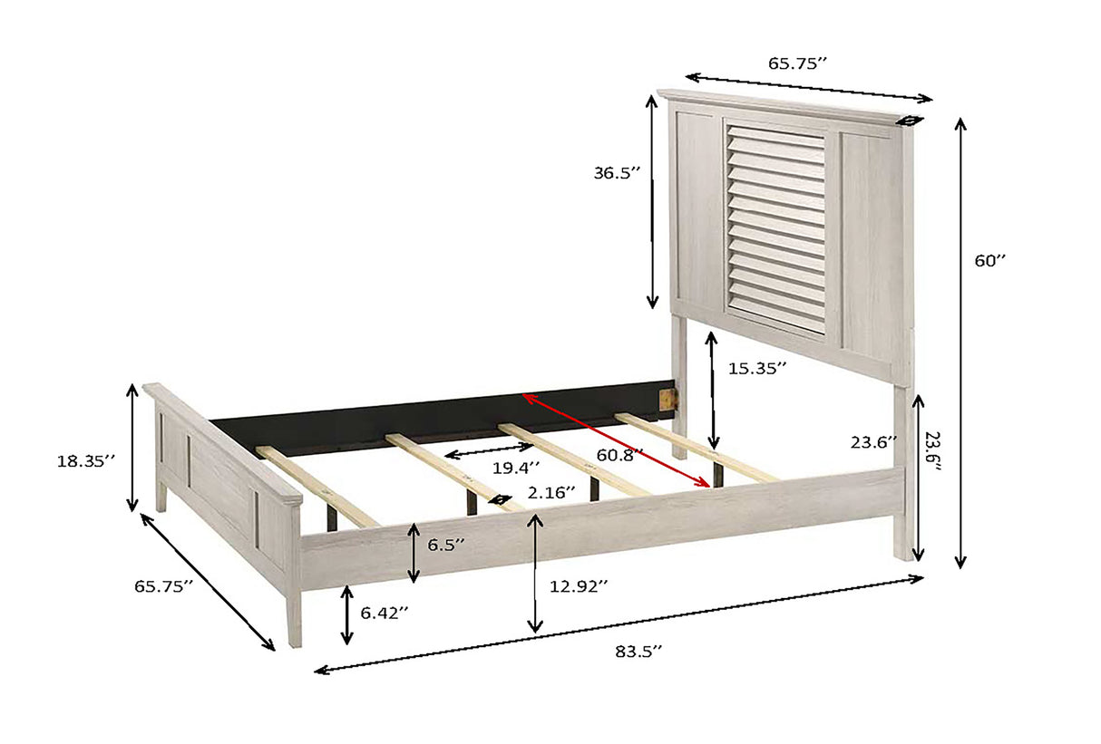 Sarter Bed White