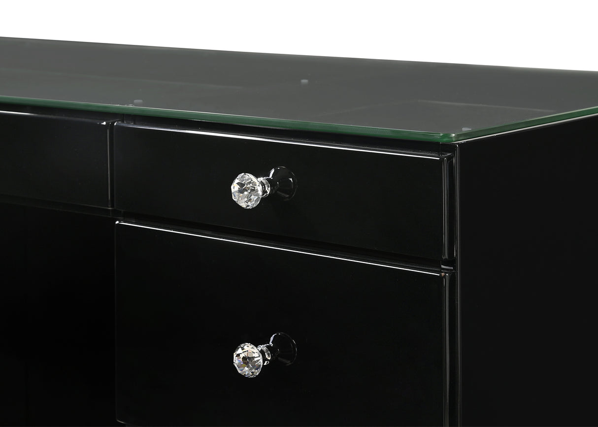 Avery - Vanity Desk With Glass Top