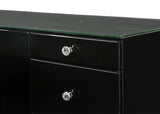 Avery - Vanity Desk With Glass Top