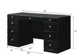 Avery - Vanity Desk With Glass Top