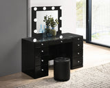 Avery - Vanity Desk With Glass Top