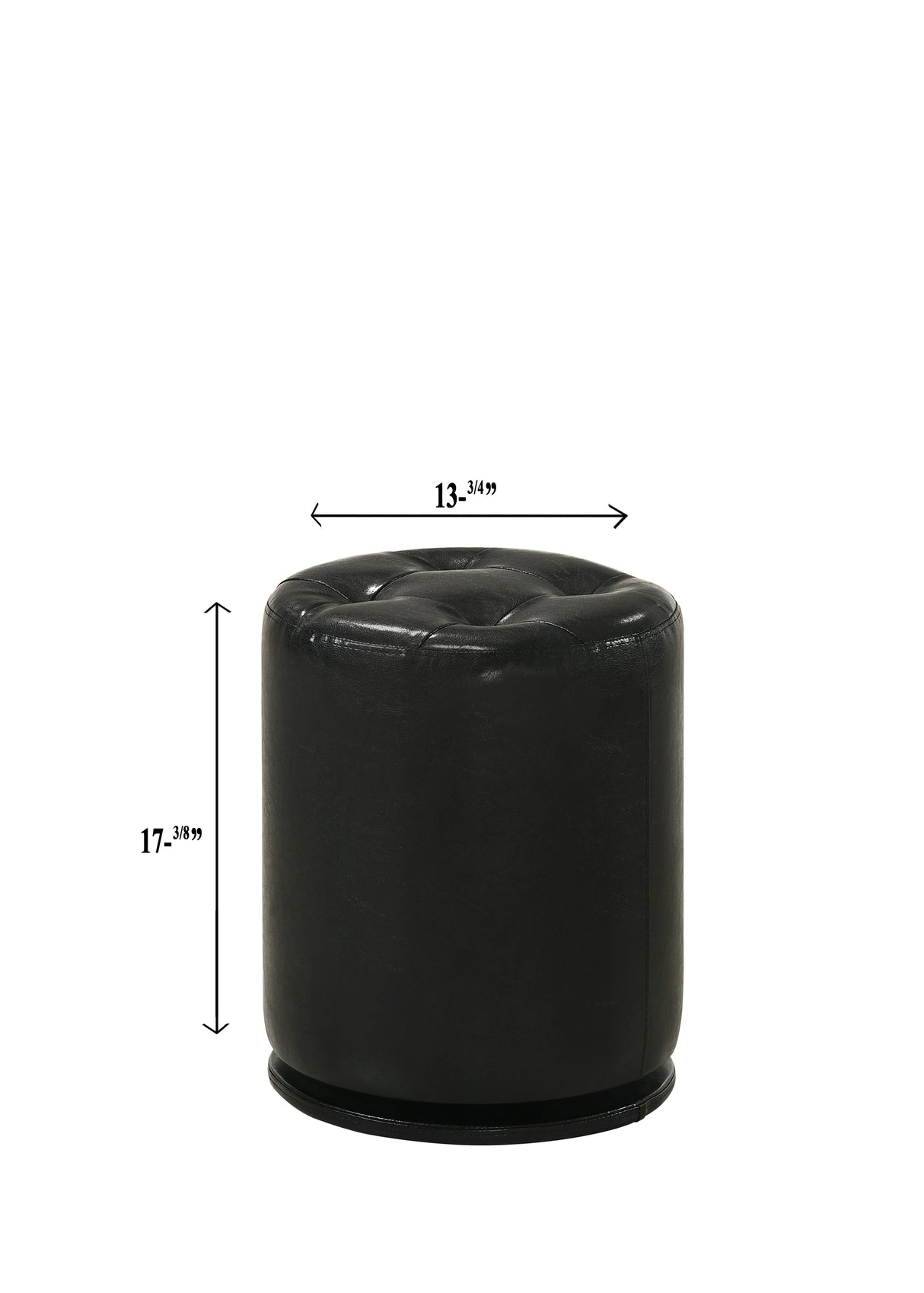 Morgan Round Swivel Stool Black