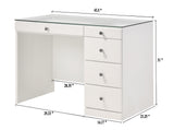 Morgan - Vanity Desk With Glass Top